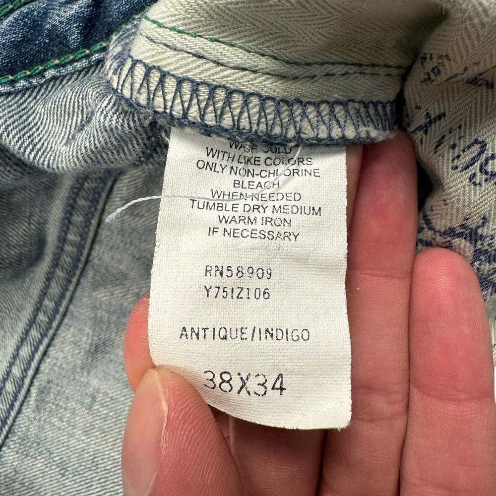 Daniel Cremieux Jeans Men 38x34 Classic Fit Straight Leg Baggy Faded Y2K Vintage - Picture 6 of 13